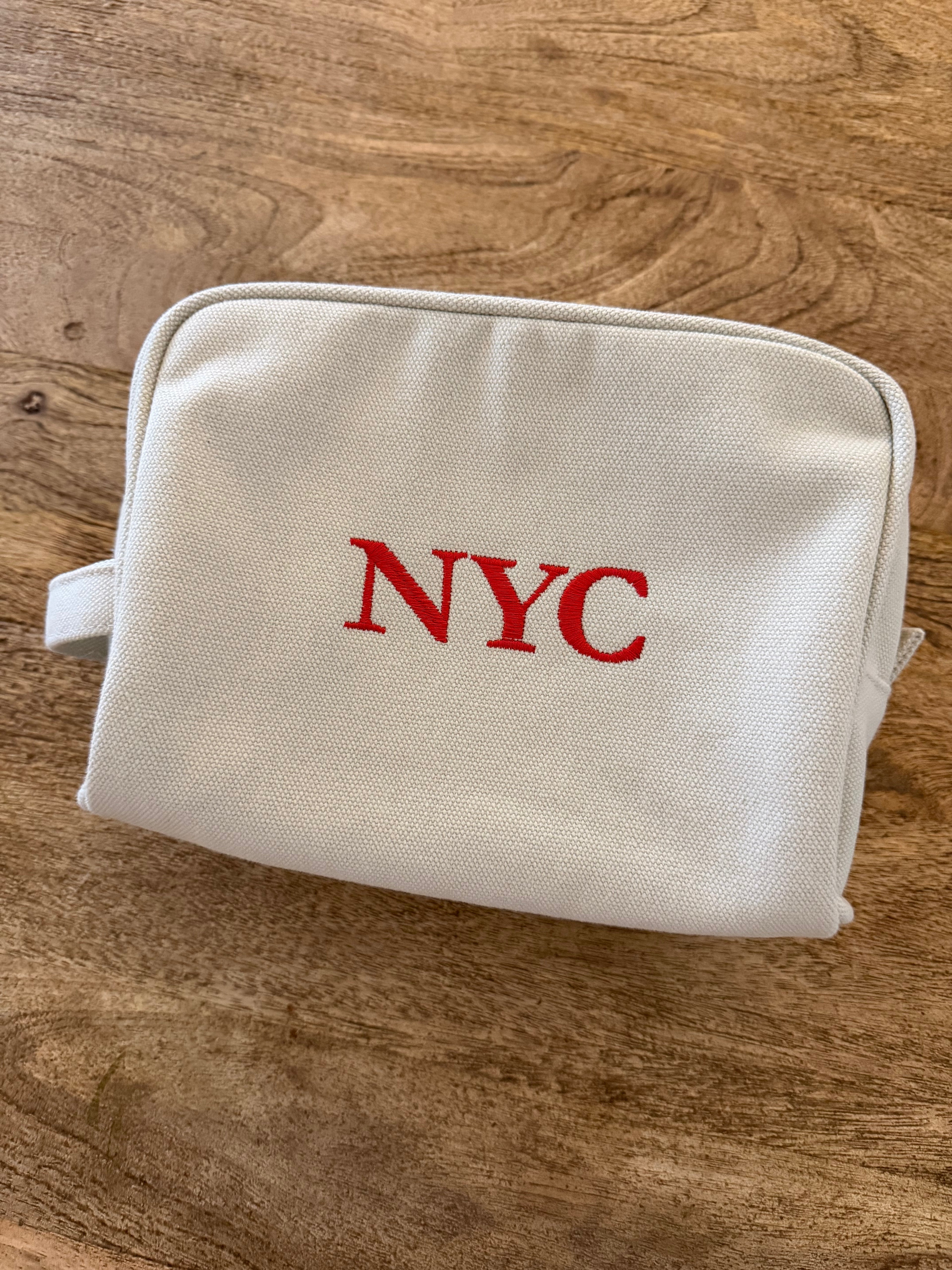 The Pre-Embroidered Accessories Pouch