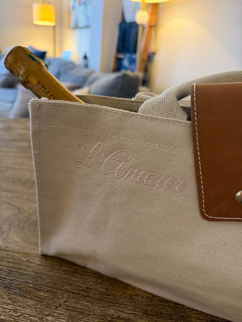 The Pre-Embroidered Bordeaux Wine Carrier