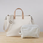 THE COMMUTER BUNDLE, Premium 100% Cotton Canvas Commuter Tote with Accessories Pouch & Strap - GALE STUDIO - Bags & Wallets -