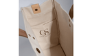 THE COMMUTER TOTE, 100% Cotton Canvas Tote with Genuine Leather Handles and Removable Strap - GALE STUDIO - Bags & Wallets -