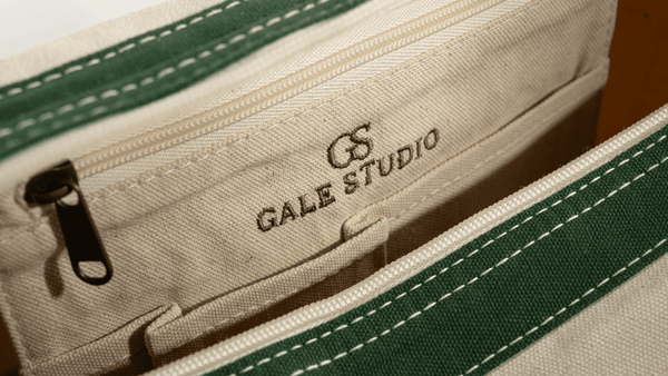 THE UPSTATE DUFFLE, 100% Cotton Canvas & Genuine Leather Duffle with Removable Strap - GALE STUDIO - Bags & Wallets -