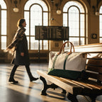 THE UPSTATE DUFFLE, 100% Cotton Canvas & Genuine Leather Duffle with Removable Strap - GALE STUDIO - Bags & Wallets -